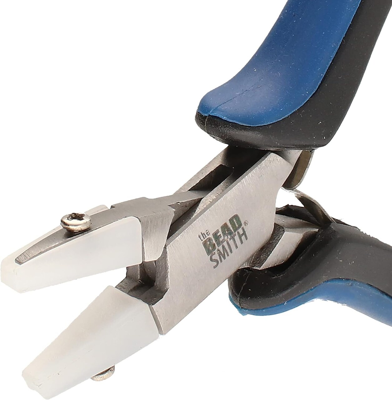 The Beadsmith Stepped Plied with Interchangeable Nylon Jaws – Comfort Grip Handle with Double Leaf Springs – Jewelry Making Tool for Bending & Shaping Wire